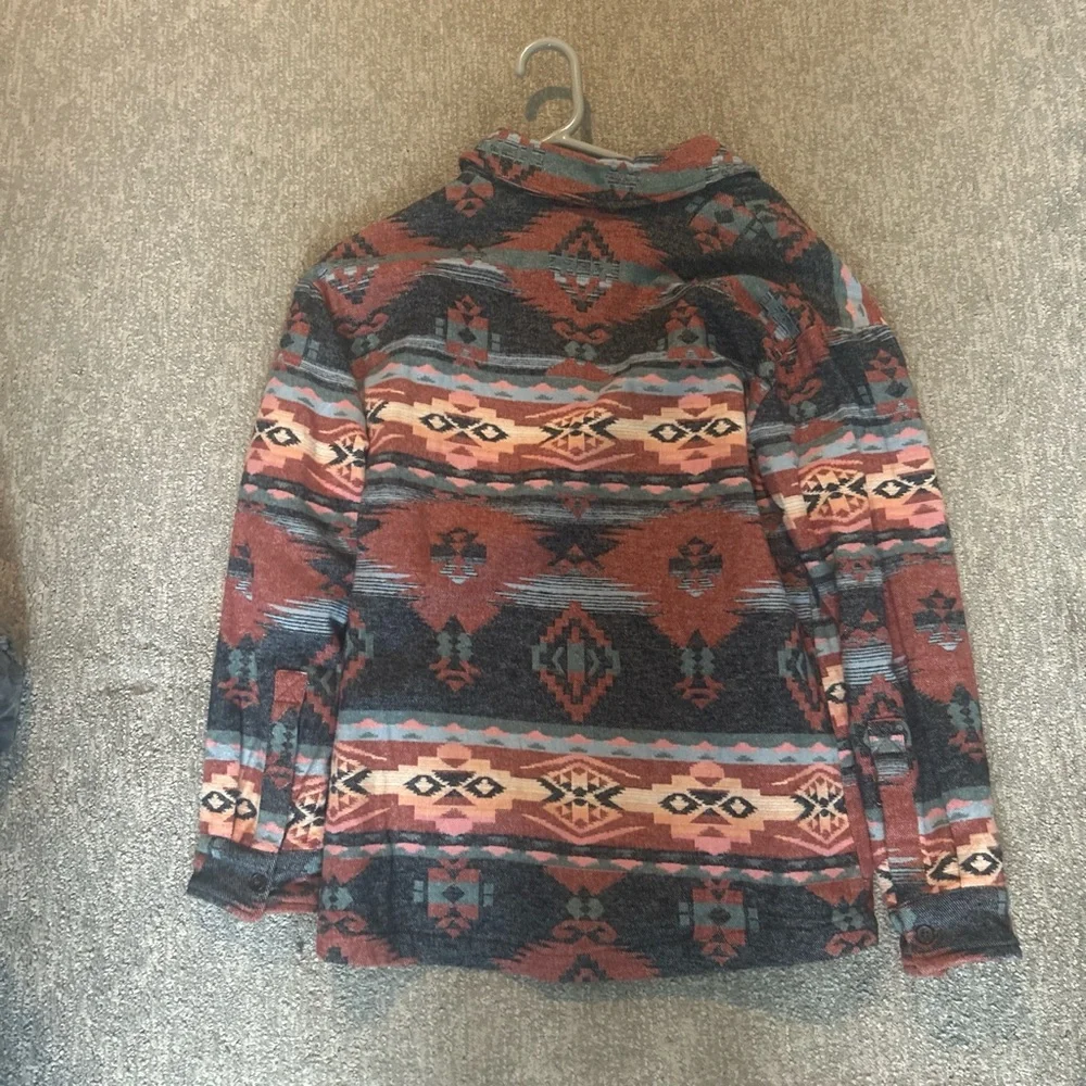 Aztec Patterned Button-Up Sweater - Picture 3 of 3